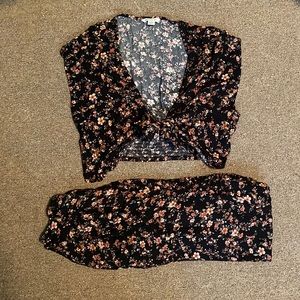 Floral Pant Set w/ Pockets